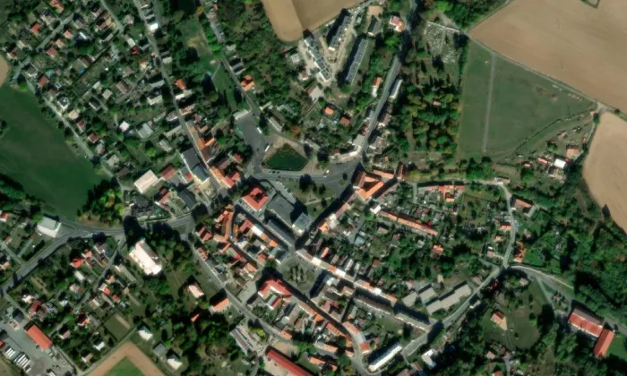 hotel Slávie – letecký pohled