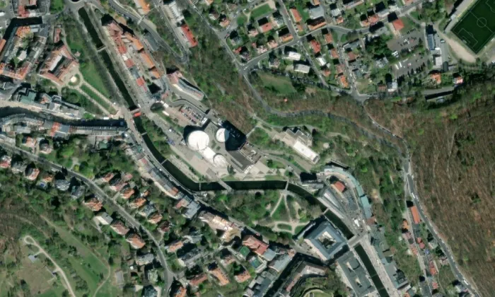 Hotel Thermal – letecký pohled