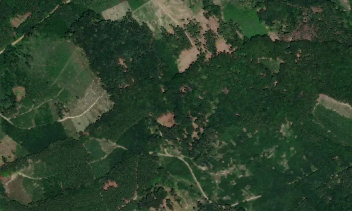 Hrad Přílepy – letecký pohled