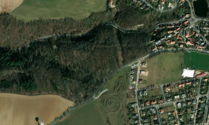 Hradišťátko – letecký pohled