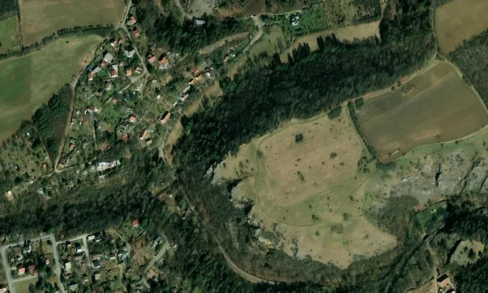 Hradiště Butovice – letecký pohled