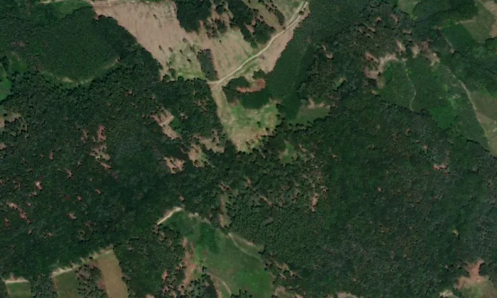 Hradiště Hrádek – letecký pohled