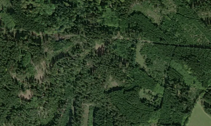 Hradiště Kokšín – letecký pohled