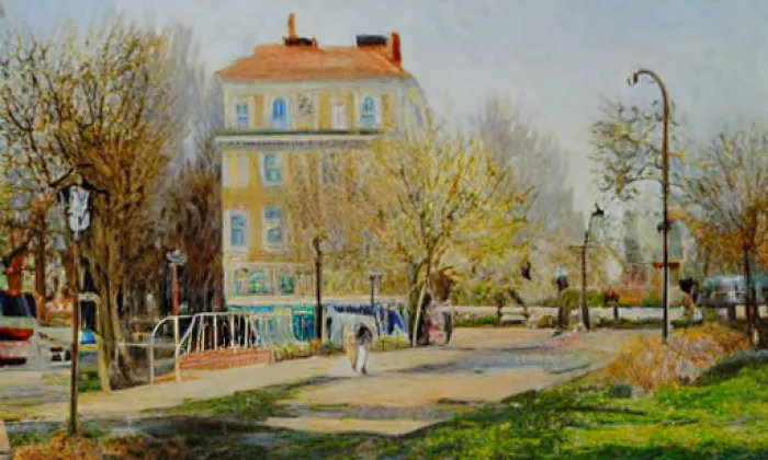 Hradní lávka – spring