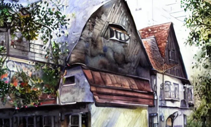Hrušovany – akvarel