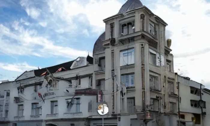 Husův sbor v Brně-Králově Poli – akvarel