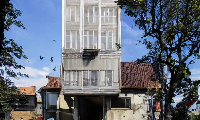 Husův sbor v Lošticích – akvarel