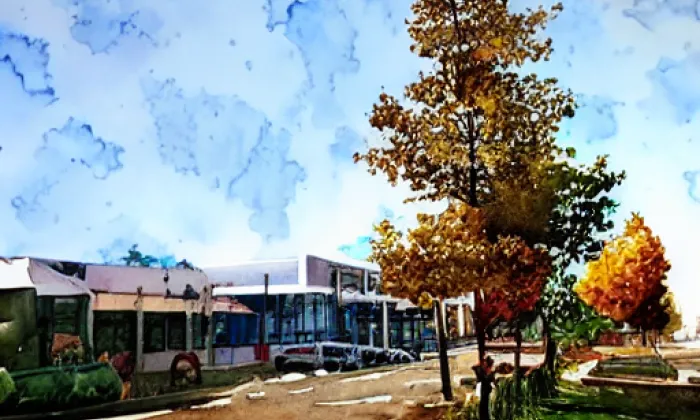 Huzová – akvarel