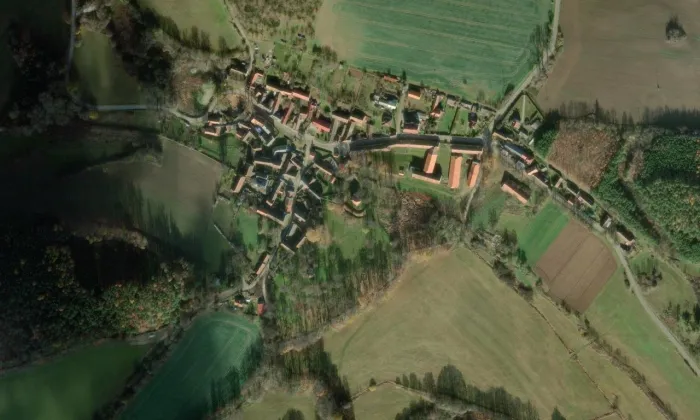 Hvížďalka – letecký pohled