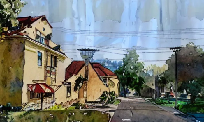 Jeneček – akvarel