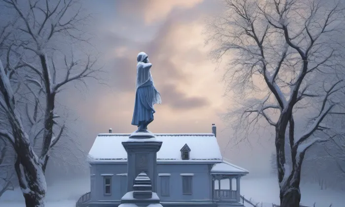 Jezdecká socha Jana Žižky z Trocnova – winter