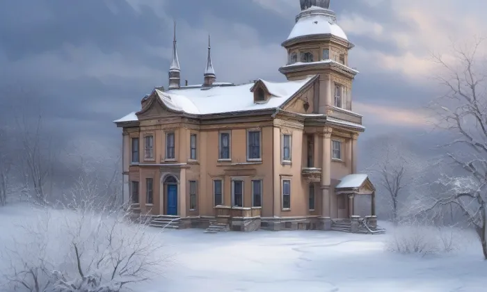Jezuitský seminář v Telči – winter