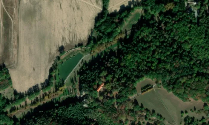 Jiljov – letecký pohled