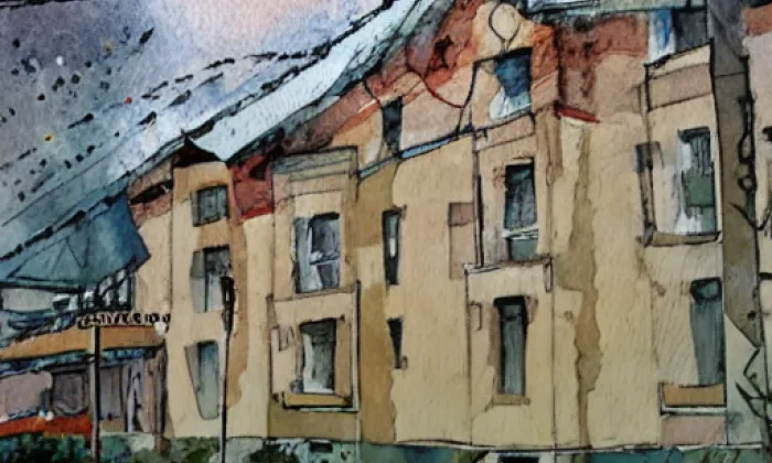 Jindřichovice – akvarel