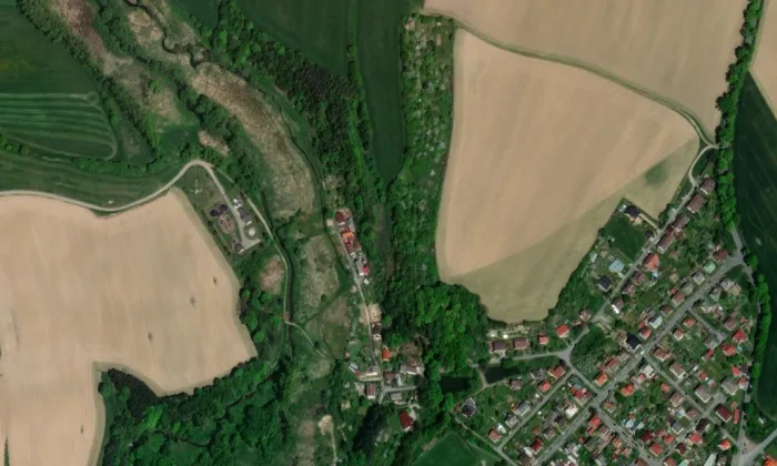Křížová cesta (Polná) – letecký pohled