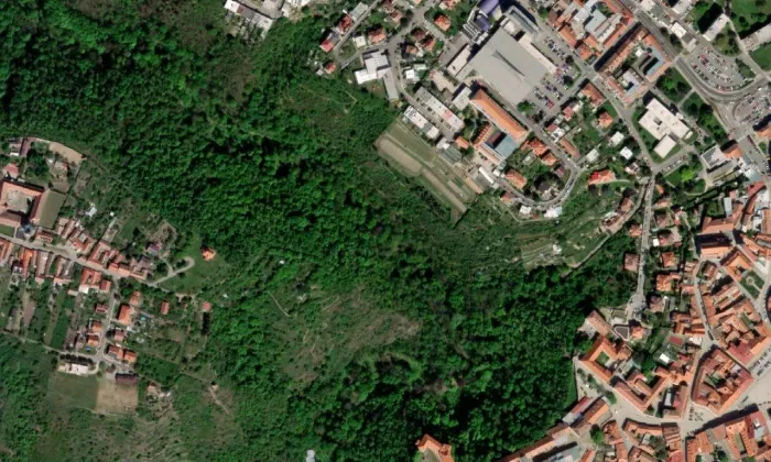 Křížová cesta (Znojmo) – letecký pohled