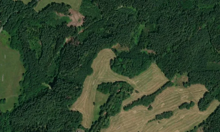 Křížová cesta u Cvikova – letecký pohled