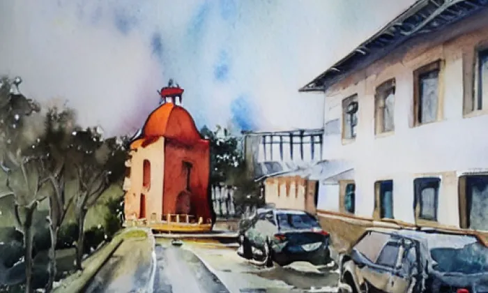 Kaliště – akvarel