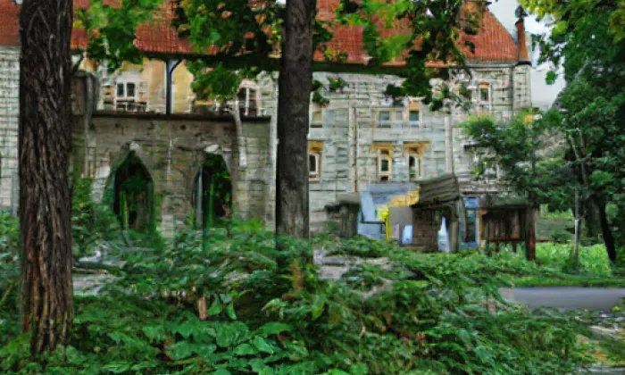 kamenný most přes Stropnici v Borovanech – akvarel