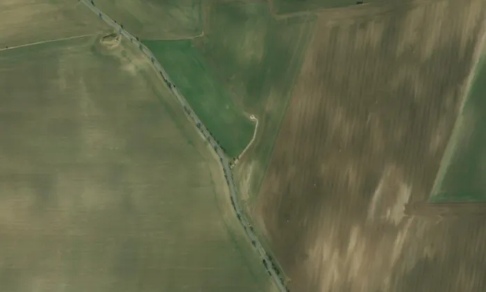 Kamenný pastýř – letecký pohled