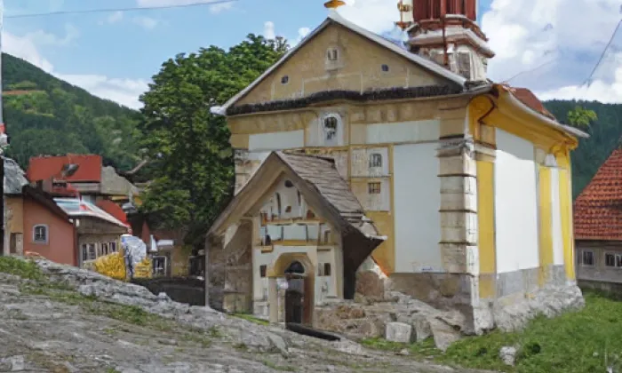 kaple (Dobkovičky) – akvarel