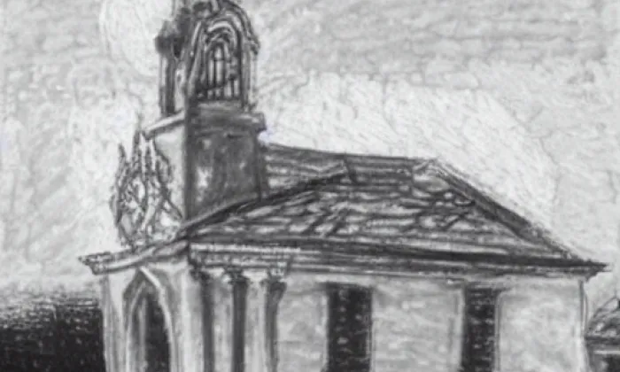 kaple Anděla Strážce (Lobendava) – noc