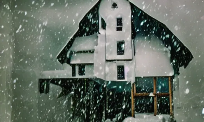 Kaple Korunování Panny Marie (Niměřice) – winter
