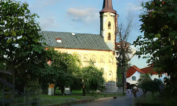 kaple Nanebevzetí Panny Marie (Soběhrdy) – akvarel