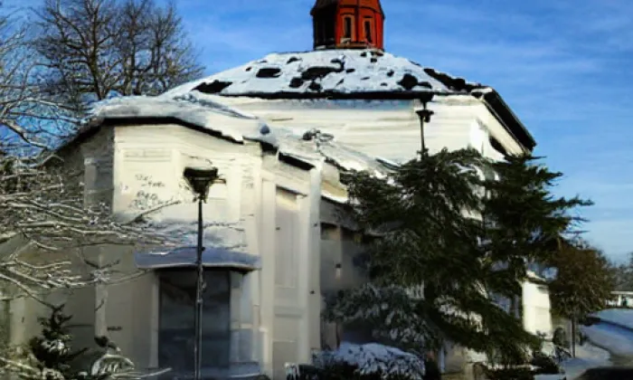 kaple Nanebevzetí Panny Marie (Třebihošť) – zima