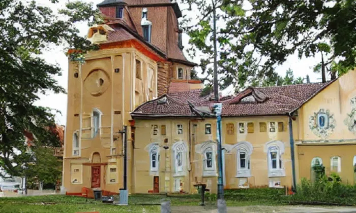 kaple Nanebevzetí Panny Marie (Vevčice) – akvarel
