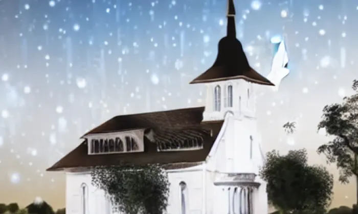 kaple Navštívení Panny Marie (Cínovec) – noc