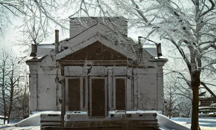 kaple Navštívení Panny Marie (Libochovany) – winter
