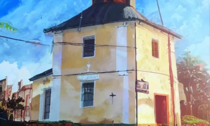 kaple Navštívení Panny Marie (Podlužany) – léto
