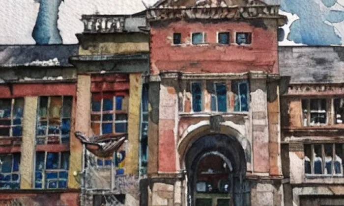 kaple Nejsvětější Trojice (Jaroměř) – akvarel