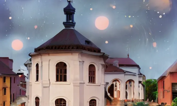 kaple Nejsvětější Trojice (Teplá) – noc