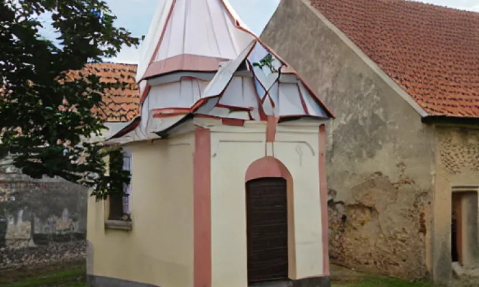 kaple Nejsvětějšího Srdce Ježíšova v Kácově – akvarel