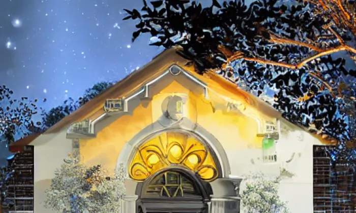 kaple Panny Marie (Radeč) – noc