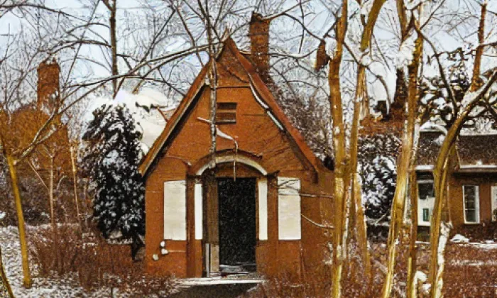 kaple Panny Marie Bolestné (Kokešov) – winter