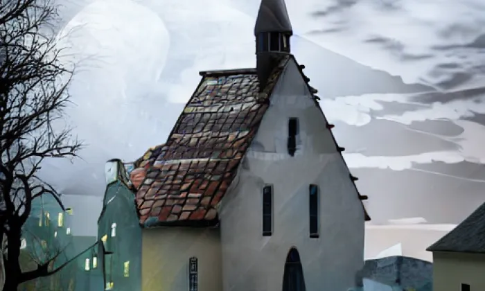 kaple Panny Marie Sněžné (Sněžné) – noc