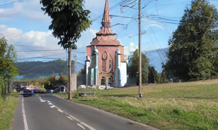 kaple Panny Marie Sněžné v Piheli – noc
