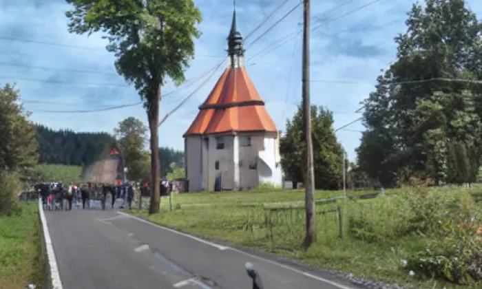 kaple Panny Marie Sněžné v Piheli – jaro