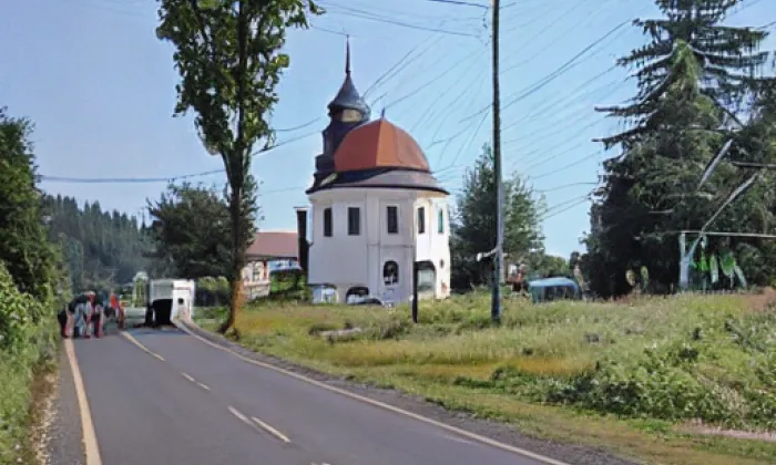 kaple Panny Marie Sněžné v Piheli – zima