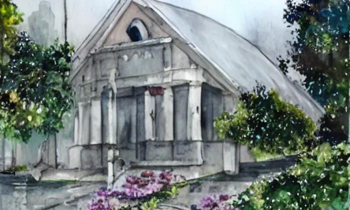 kaple sv. Jana Nepomuckého – akvarel