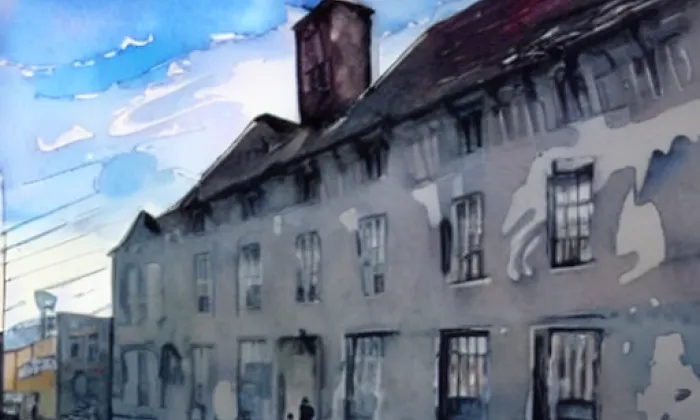 kaple svaté Anny (Vyškov-Předměstí) – akvarel