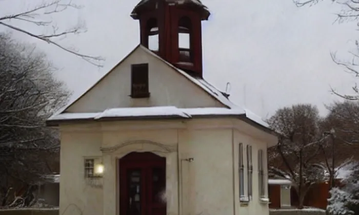 kaple svaté Ludmily (Nahořany) – winter