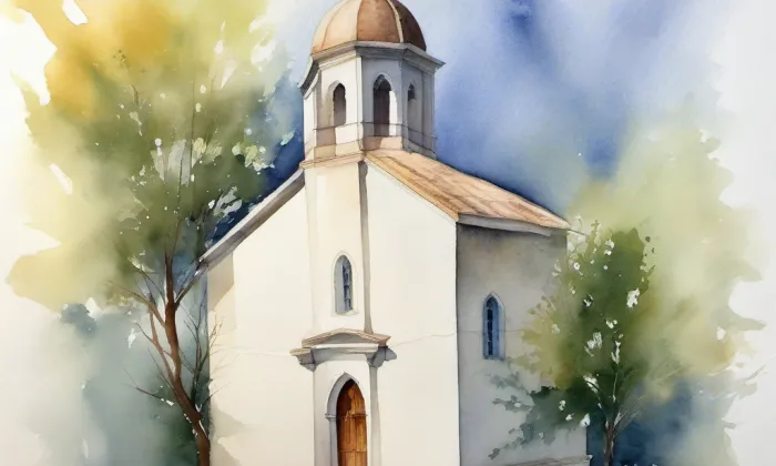 Kaple svaté Máří Magdalény (Chelčice) – akvarel