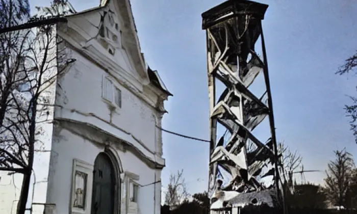 kaple svaté Markéty (Dlažov) – winter