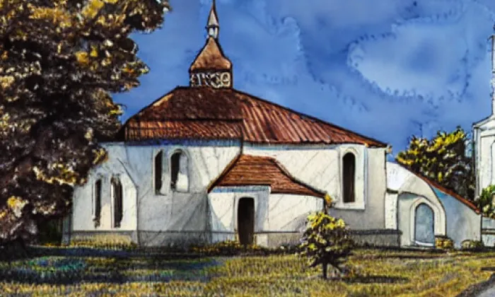 Kaple svatých Jana a Pavla – akvarel