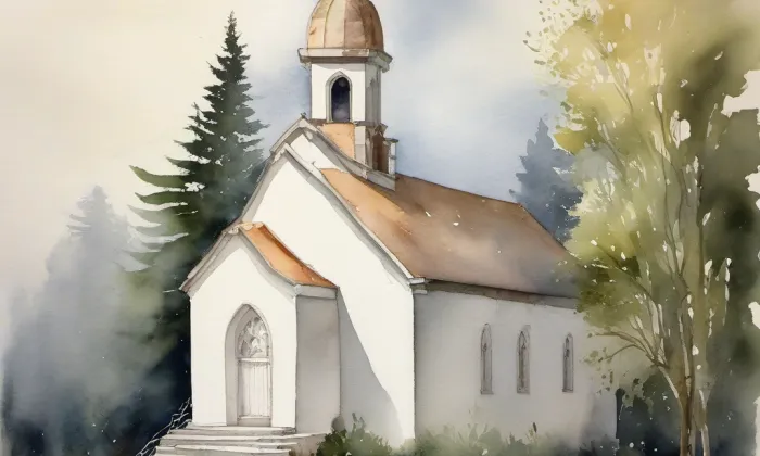 kaple svatého Antonína (Úhrov) – akvarel