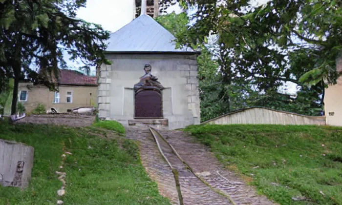 kaple svatého Bartoloměje (Chodovlice) – akvarel